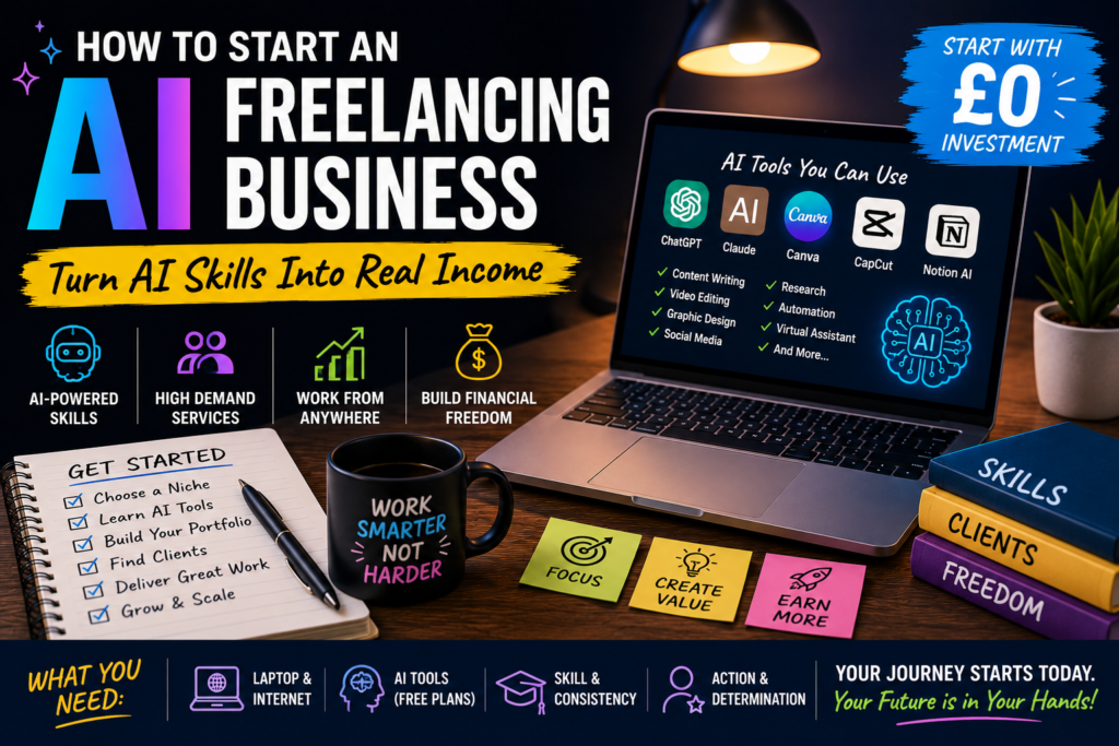 How to Start an AI Freelancing Business in 2026: A Beginner’s Step-by-Step Guide