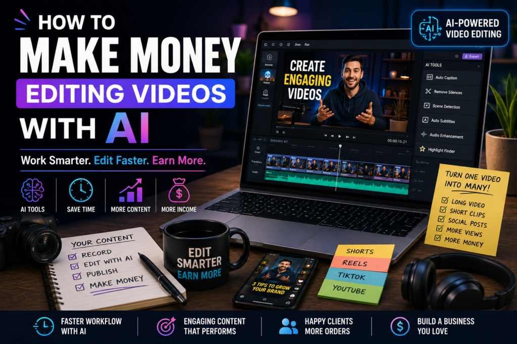 How to Make Money Editing Videos With AI in 2026: A Beginner’s Guide