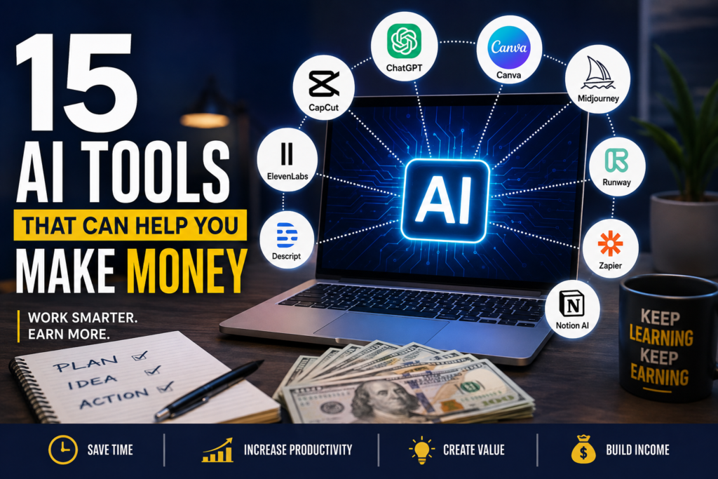 AI Tools – 15 AI Tools That Can Help You Make Money in 2026