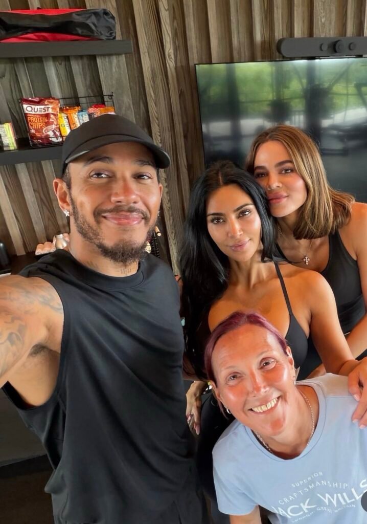 Kim Kardashian and Lewis Hamilton